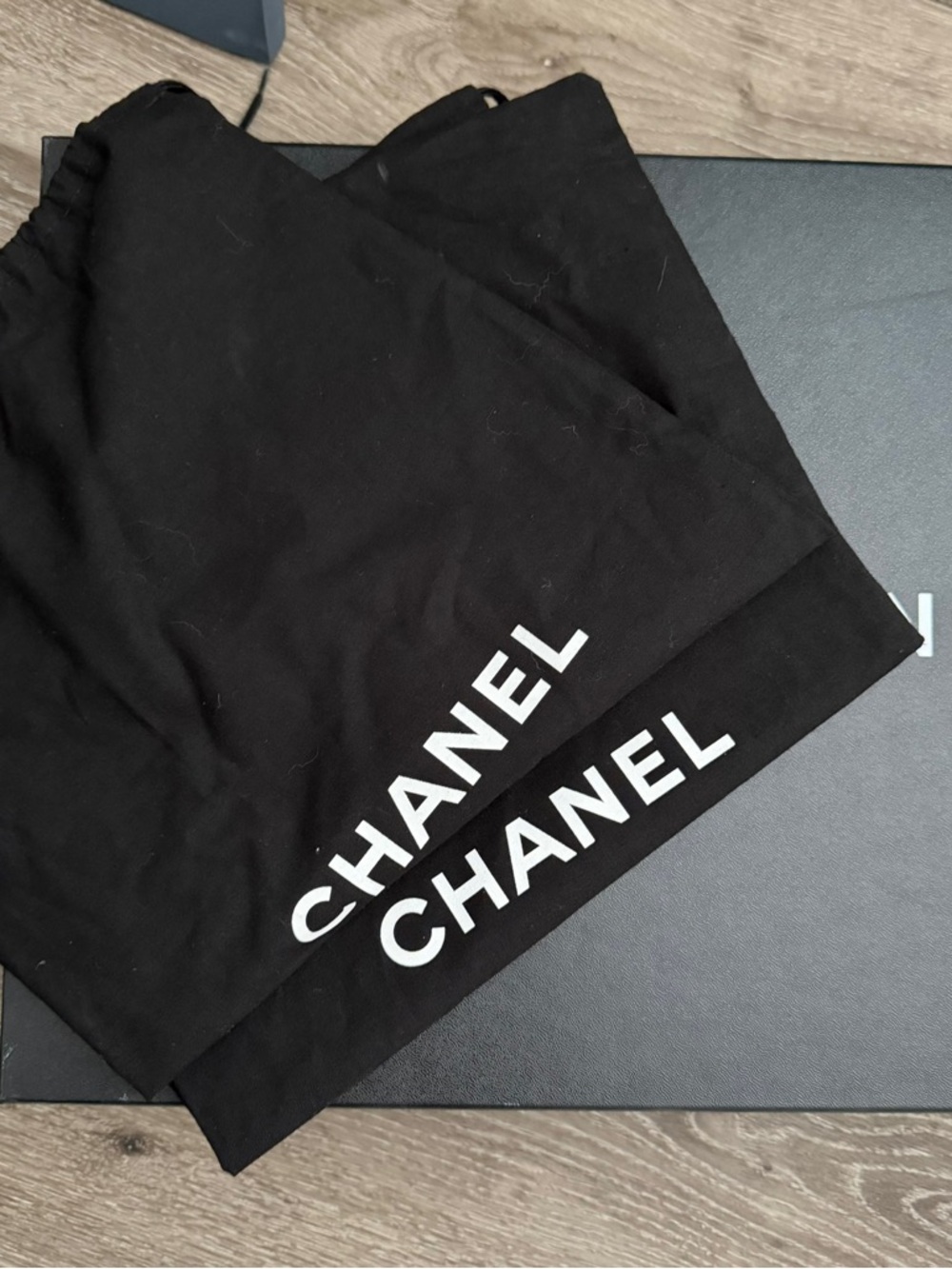 Chanel Over-the-Knee Black Leather Boots with Block Heel - Picture 10 of 10